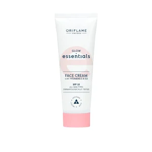 کرم صورت ویتامینه گلو اسنشالز اوریفلیم با ویتامین E و B3 و SPF 10 | ۵۰ میل